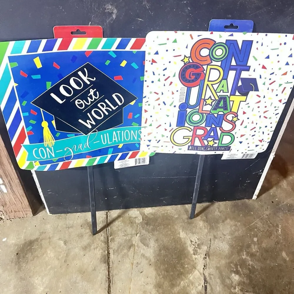Graduation Celebration!- Party Decor- Gift Bag- Yard Signs! CONGRATS GRADUATES!